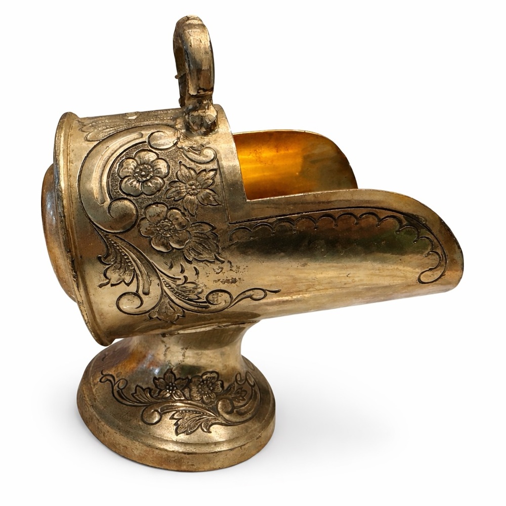 Vintage Brass Coal Scuttles